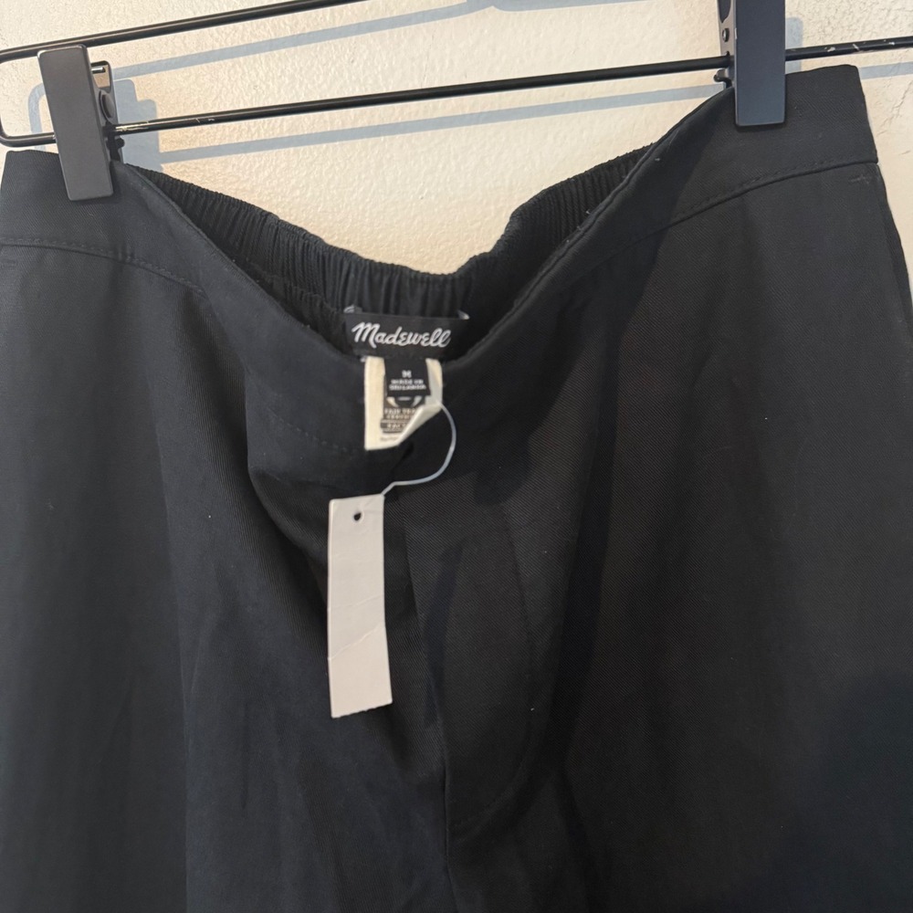 Madewell women's Pull-On Wide-Leg Pants Trousers Elastic Back  M - Picture 7 of 11